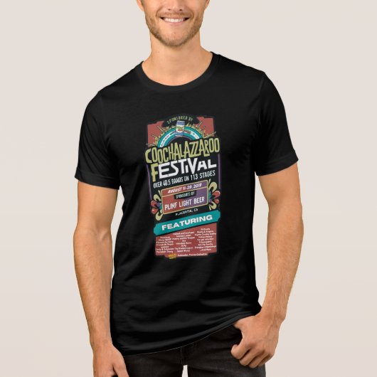 Coochalazzaroo Festival-herinnerings T-shirt (fict (Voorkant)