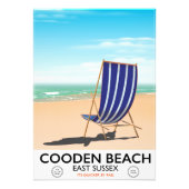 Cooden Beach East Sussex poster voor reizen naar O (Voorkant)