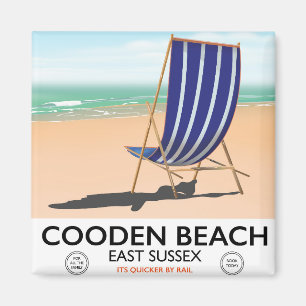 Cooden Beach East Sussex poster voor reizen naar O Magneet