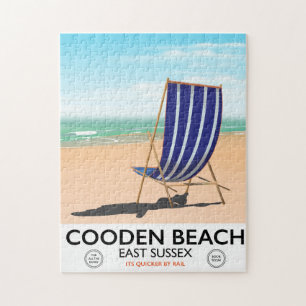 Cooden Beach East Sussex vintage reisposter Legpuzzel