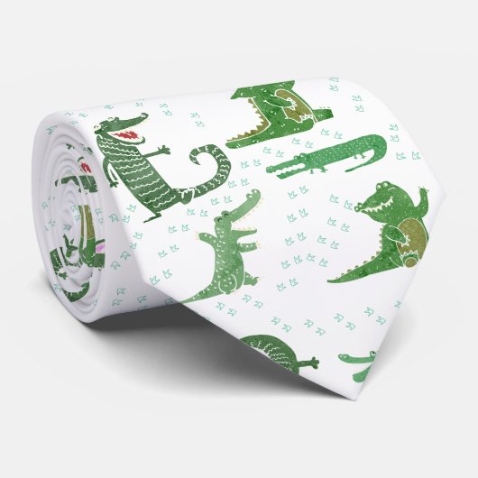 coödrille stropdas (Opgerold)