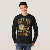 Cooffee Roasting Coffee Love Caffeine coffee beans T-shirt (Voorkant volledig)