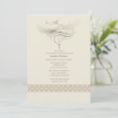 Cooing Dove Invitation Kaart (Staand voorkant)