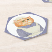 COOK CAT Hexagon Papier Onderzetters (Schuin)