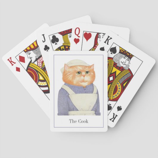 COOK CAT Speelkaarten + Tekst (Achterkant)