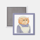 COOK CAT Square Magnet (Voorkant / Achterkant)