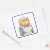 COOK CAT Stickers op grote vierkant (Envelop)