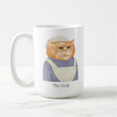 COOK CAT Tall White Mok + Tekst (Links)