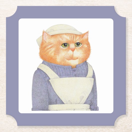 COOK CAT Ticket Papier Onderzetters (Voorkant)