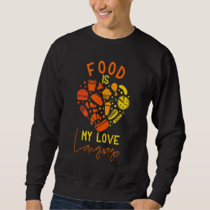 Cook Chef Foodie Retro Food is mijn liefdestaal Trui