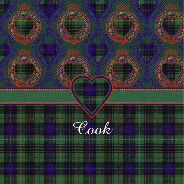 Cook clan Pset Scottish kiltartan Fotobeeldje Magneet (Voorkant)