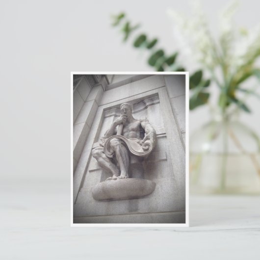 Cook County Building Statue Briefkaart (Staand voorkant)