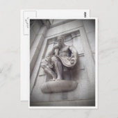 Cook County Building Statue Briefkaart (Voorkant / Achterkant)