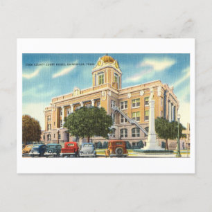 Cook County Court House in Gainesville, Texas, Briefkaart