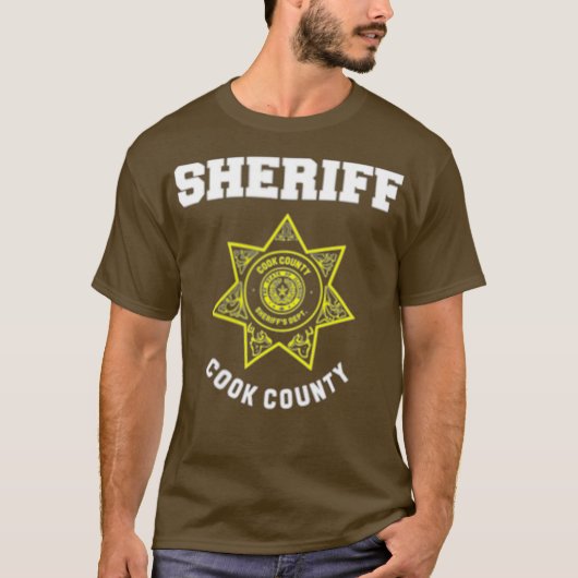 Cook County Illinois Sheriff Deputies Police T-shirt (Voorkant)