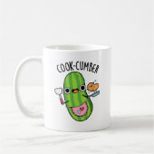 Cook-cumber Grappige komkommerwoordspeling Koffiemok (Links)