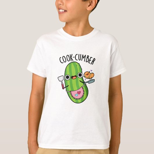 Cook-cumber Grappige komkommerwoordspeling T-shirt (Voorkant)