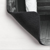 Cook die naar een cowboy speelkaarten kijkt muismat (Hoek)