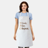Cook Eat Repeat – Funny Chef Life Schort (Gedragen)