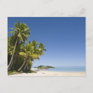 Cook Eilanden, Aitutaki. Polynesische kano tour na Briefkaart