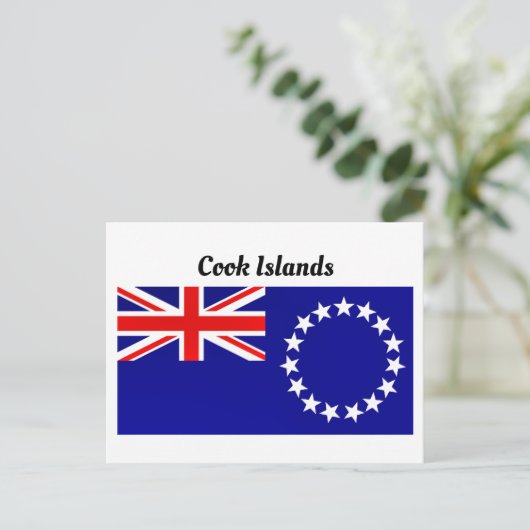 Cook Eilanden Briefkaart (Staand voorkant)