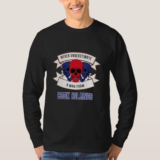 Cook Eilanden Onderschat Nooit T-shirt (Voorkant)