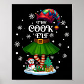 Cook Elf Squad Xmas Women Girls Mom Christmas Fami Poster (Voorkant)