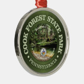 Cook Forest SP Metalen Ornament (Rechts)