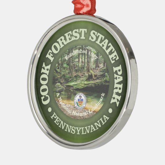 Cook Forest SP Metalen Ornament (Links)