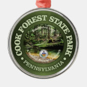 Cook Forest SP Metalen Ornament (Voorkant)