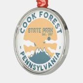 Cook Forest State Park Pennsylvania - Pa  Metalen Ornament (Links)