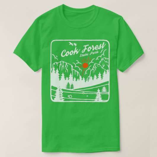 Cook Forest State Park Pennsylvania  Souven T-shirt (Design voorkant)