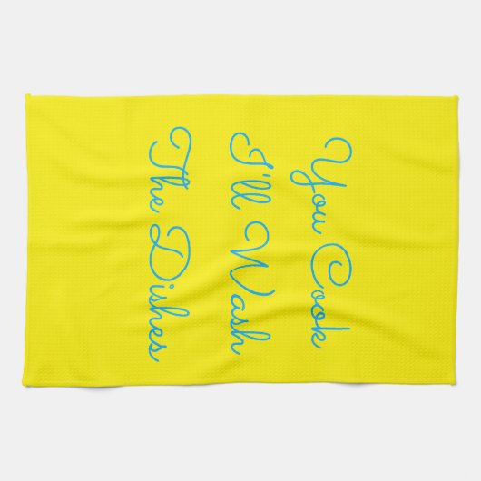 Cook, ik wast de kleren. theedoek (Horizontaal)