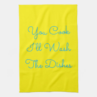 Cook, ik wast de kleren. theedoek