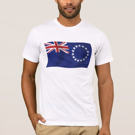 Cook Islands Vlag T-shirt (Voorkant)