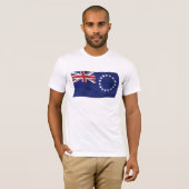 Cook Islands Vlag T-shirt (Voorkant volledig)