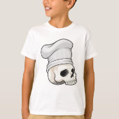 Cook met pet op de borst t-shirt (Voorkant)
