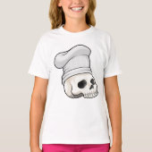Cook met pet op de borst t-shirt (Voorkant)