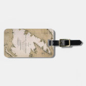 COOK: NEWFOUNDLAND, 1763 BAGAGELABEL (Voorkant horizontaal)