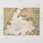 COOK: NEWFOUNDLAND, 1763 BRIEFKAART (Voorkant)