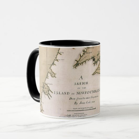 COOK: NEWFOUNDLAND, 1763 MOK (Voorkant links)