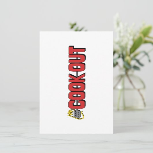 Cook Out (restaurant) Kaart (Staand voorkant)