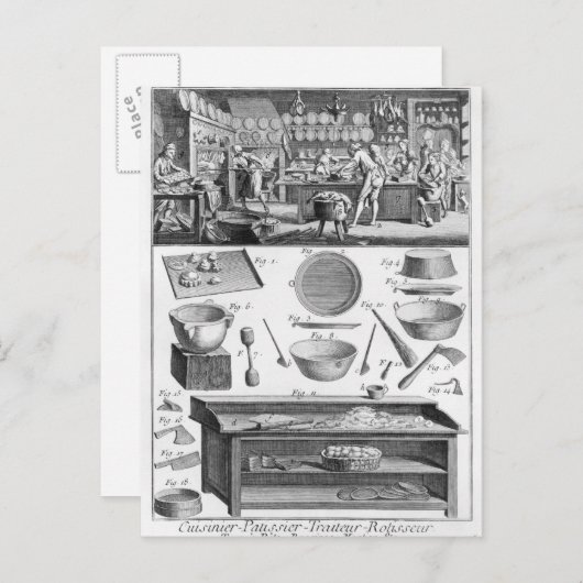 Cook, Pastrycook, Caterer Briefkaart (Voorkant / Achterkant)