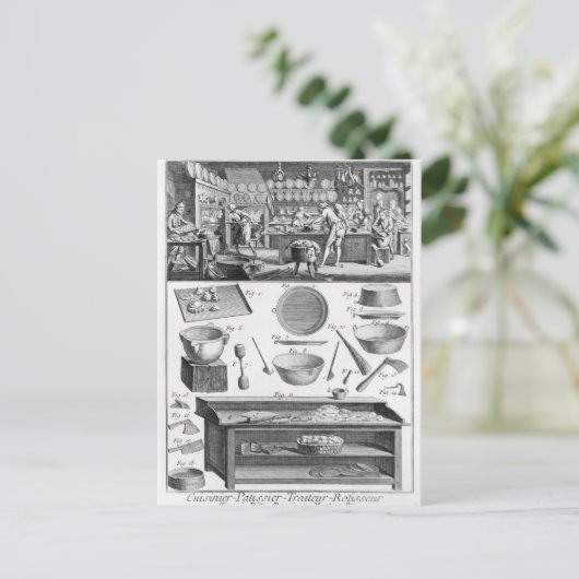 Cook, Pastrycook, Caterer Briefkaart (Staand voorkant)