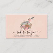 Cook Recipe Whisk Dough Bowl Blush Pink Visitekaartje (Voorkant)