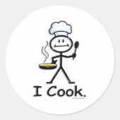 Cook Ronde Sticker (Voorkant)