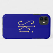 Cook SKI Tekst Vet Kleurrijke Royal Blue Achtergro Case-Mate iPhone Case (Achterkant (horizontaal))