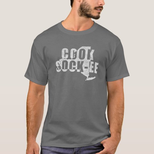 Cook-Sock-Ee Coxsackie NY-woordkeuze T-shirt (Voorkant)