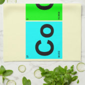 Cook Squares Periodic Table Design of Elements Theedoek (Gevouwen)