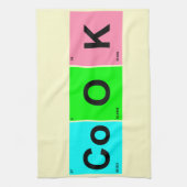 Cook Squares Periodic Table Design of Elements Theedoek (Verticaal)